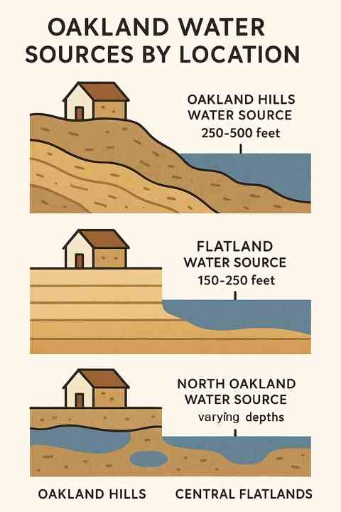 Oakland geological map for well drilling